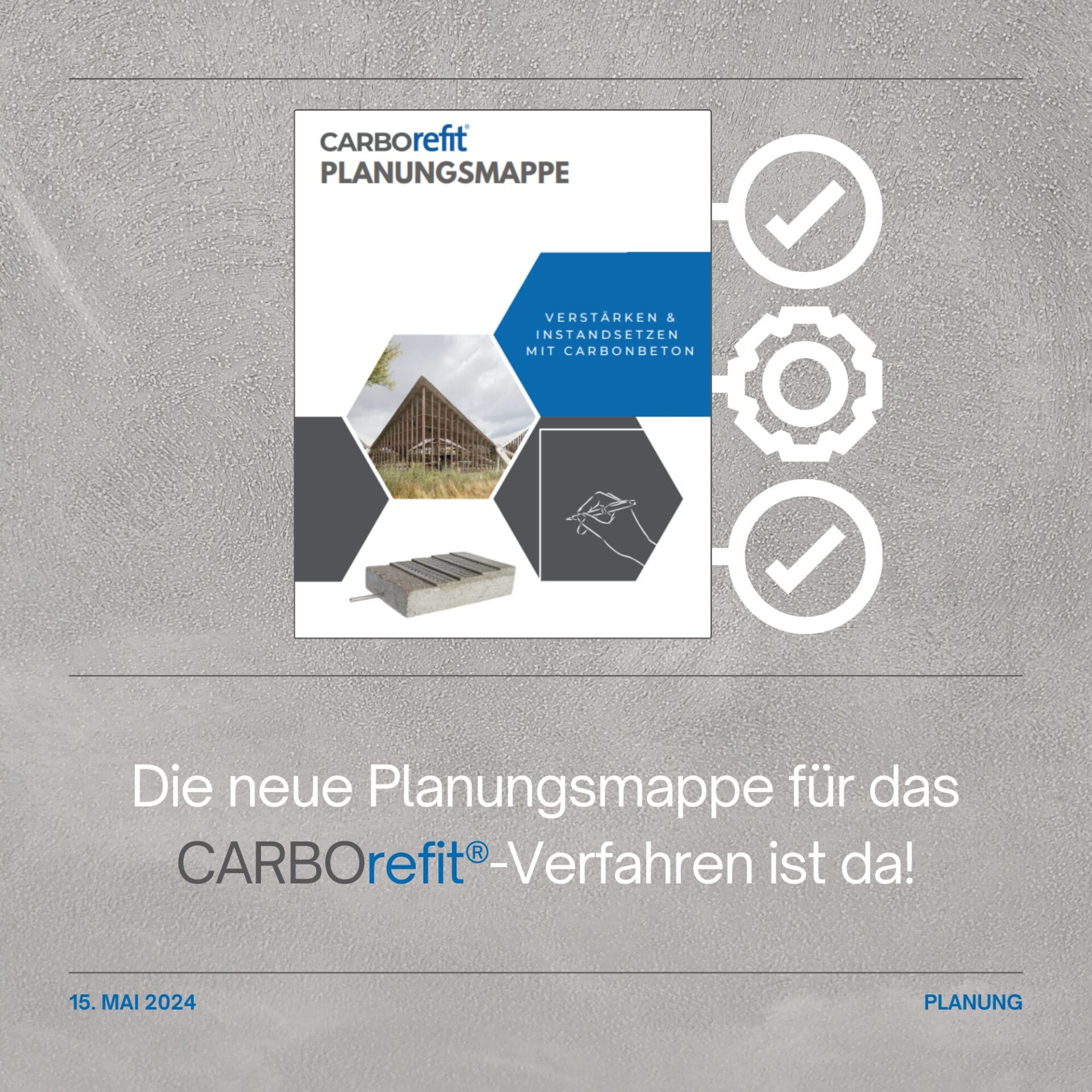 Die Planungsmappe für das CarboRefit Verfahren ist da!